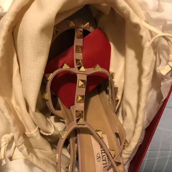 Valentino Rockstud Ankle Strap Pump blue 41. - Picture 2 of 6